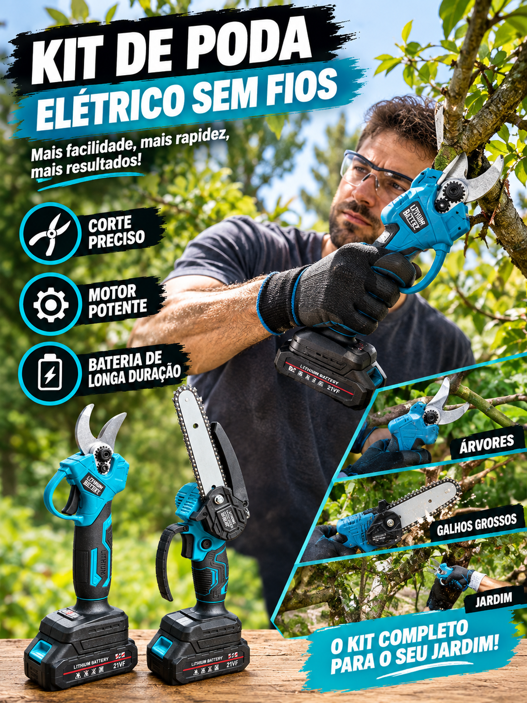 Conjunto Serra 6" + Tesoura de Poda