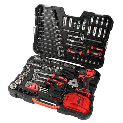 Kit de ferramentas com pistola de impacto a bateria