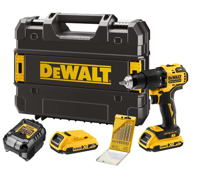 '-Taladro Profesional Dewalt Percutor-Atornillador  21v, 2 Baterías